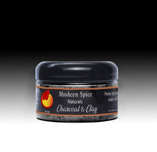 Charcoal and Clay Facial and Body Scrub