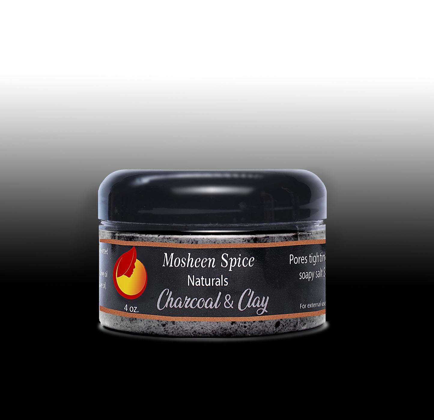 Charcoal and Clay Facial and Body Scrub