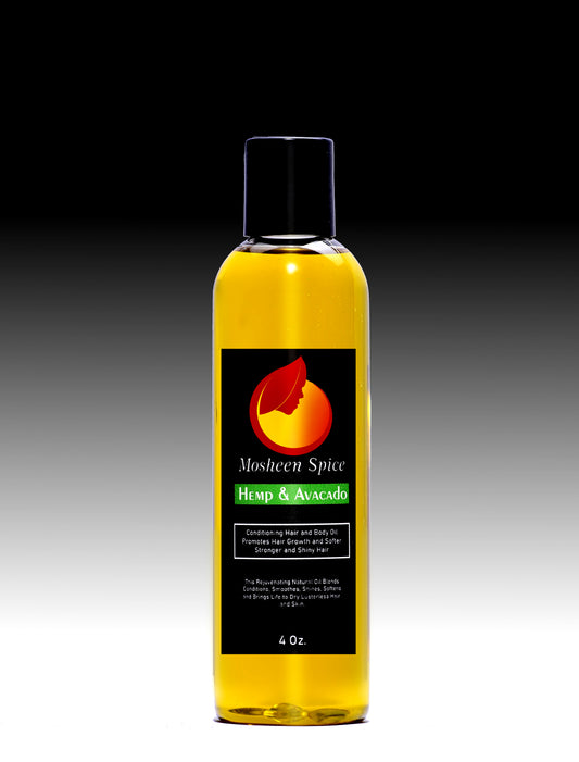 Hemp and Avocado Hair and Body Oil